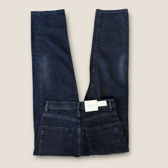 DL1961 Jeans Women’s 26 High Rise Straight Nightshade Black Denim NWT $209 - Picture 2 of 4